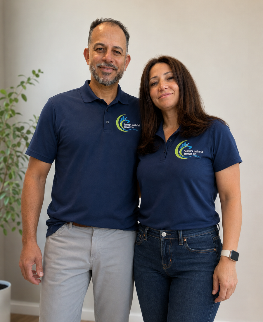 Sandra and Jack, founders of Sandra's Janitorial